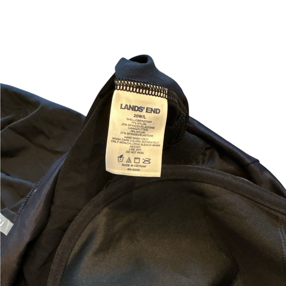 Lands' End Elegant Black Swim Top - Picture 4 of 5